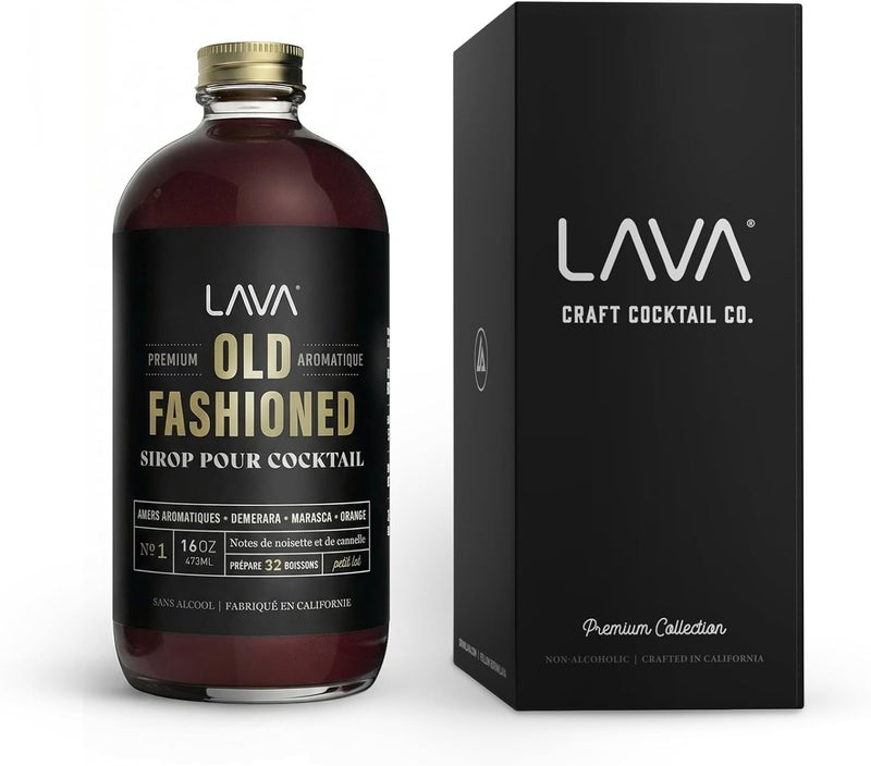 LAVA Premium Aromatic Old Fashioned Cocktail Syrup - 16oz, Makes 32 Cocktails - Image 1